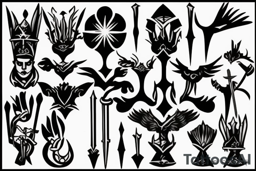 scepter tattoo idea
