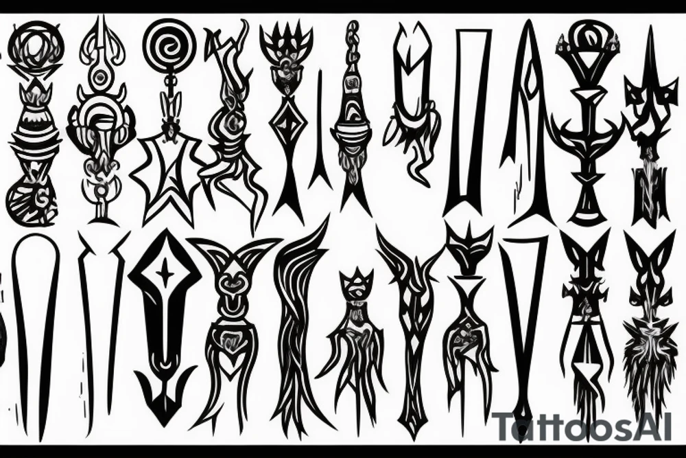 scepter tattoo idea