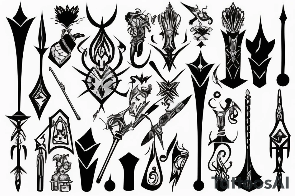 scepter tattoo idea