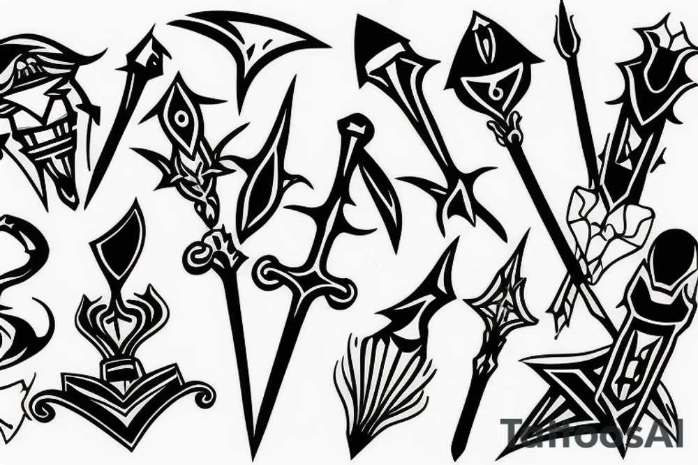 scepter tattoo idea