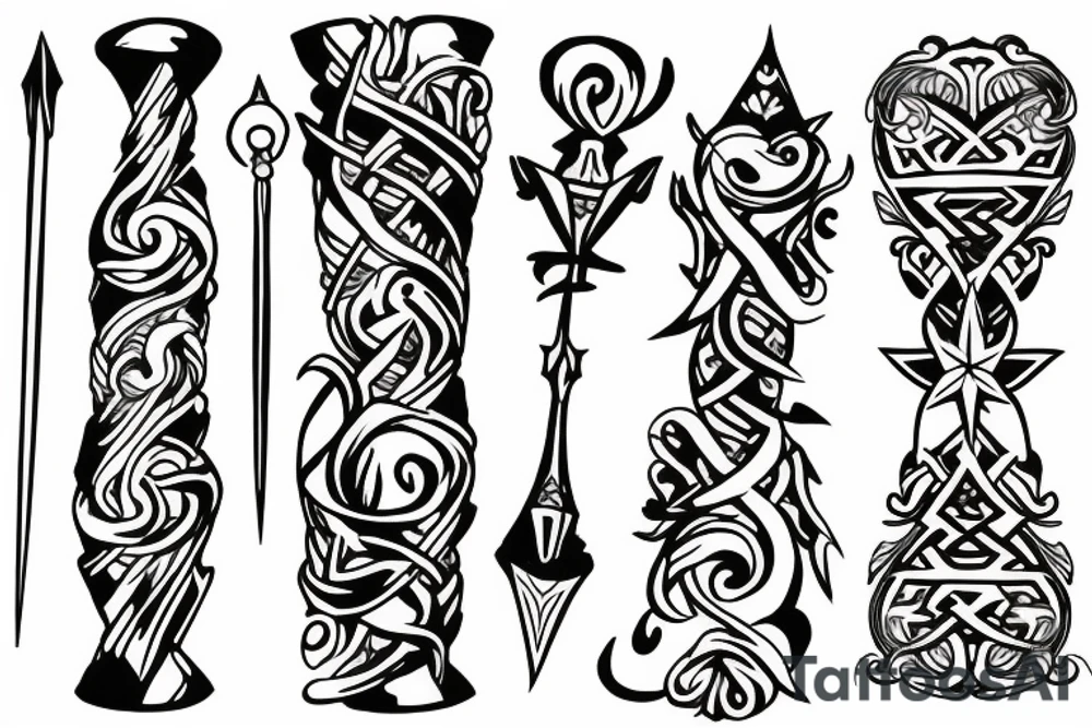 scepter tattoo idea