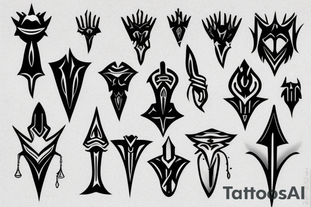 scepter tattoo idea