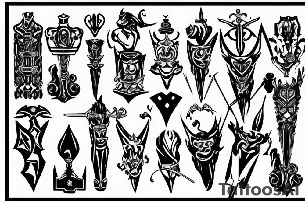 scepter tattoo idea