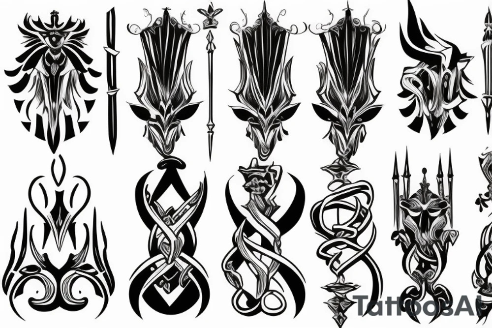 scepter tattoo idea