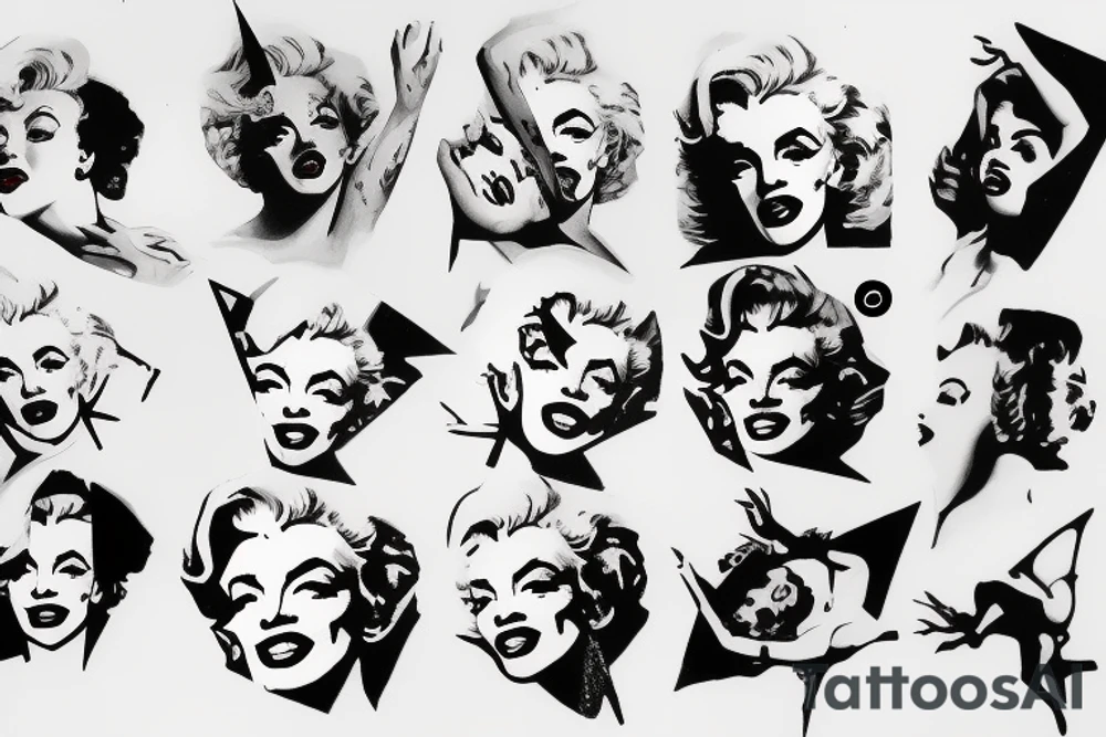 baphomet marilyn monroe tattoo idea