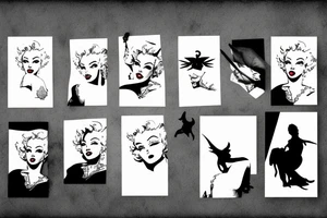 baphomet marilyn monroe tattoo idea