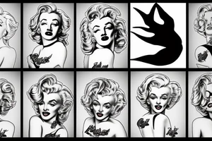 baphomet marilyn monroe tattoo idea
