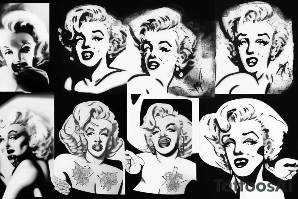 baphomet marilyn monroe tattoo idea