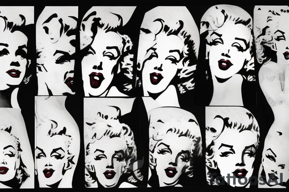 baphomet marilyn monroe tattoo idea