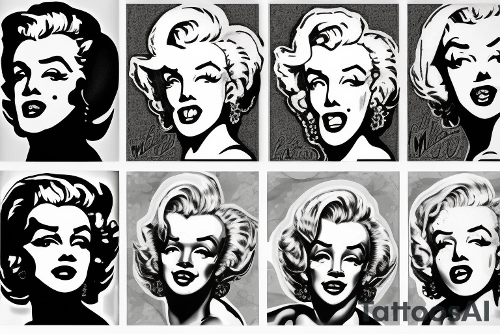 baphomet marilyn monroe tattoo idea