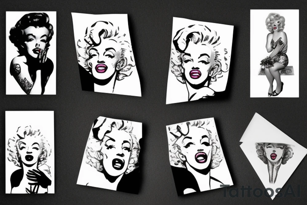 baphomet marilyn monroe tattoo idea