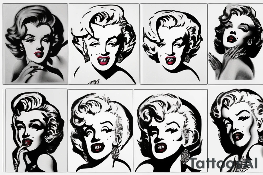 baphomet marilyn monroe tattoo idea
