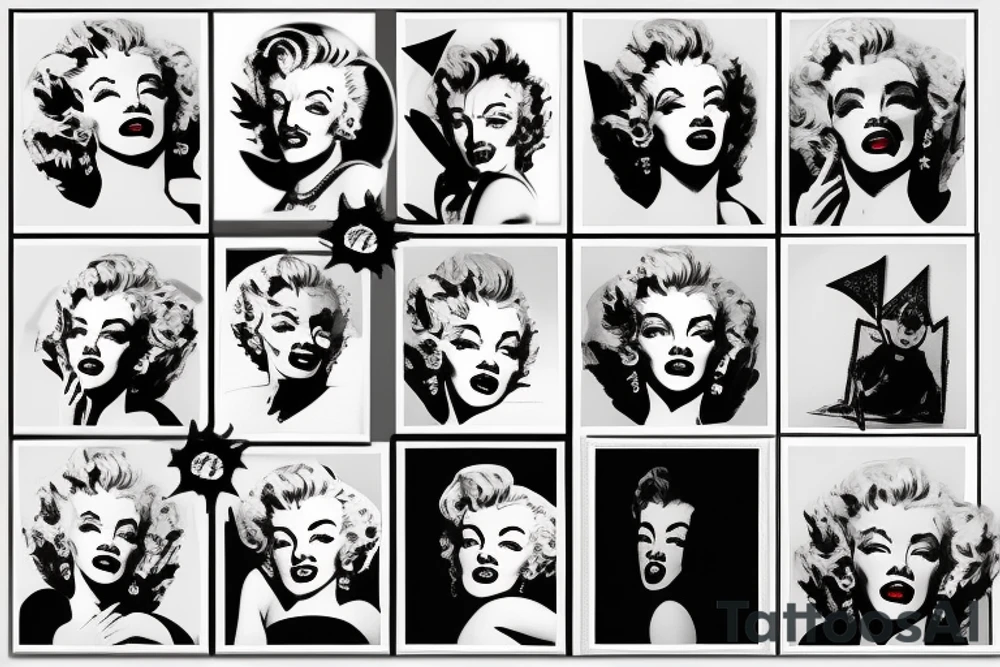 baphomet marilyn monroe tattoo idea