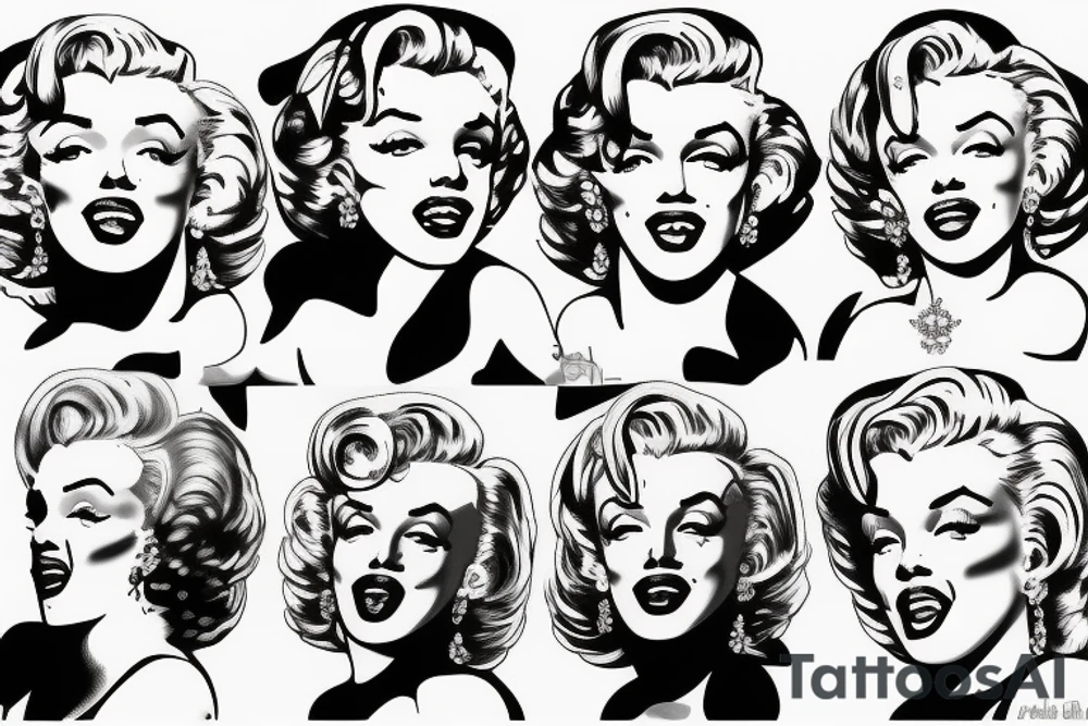 baphomet marilyn monroe tattoo idea
