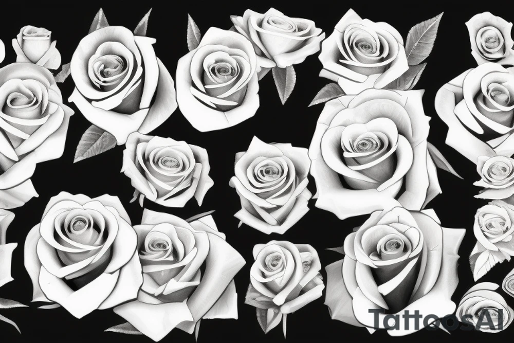 marilyn monroe roses tattoo idea