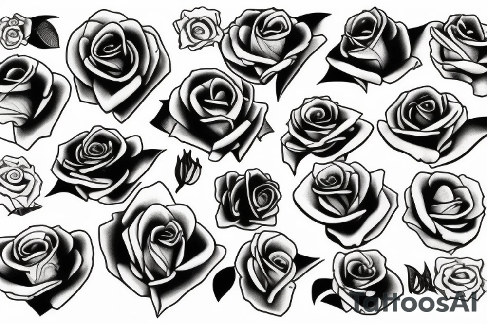 marilyn monroe roses tattoo idea