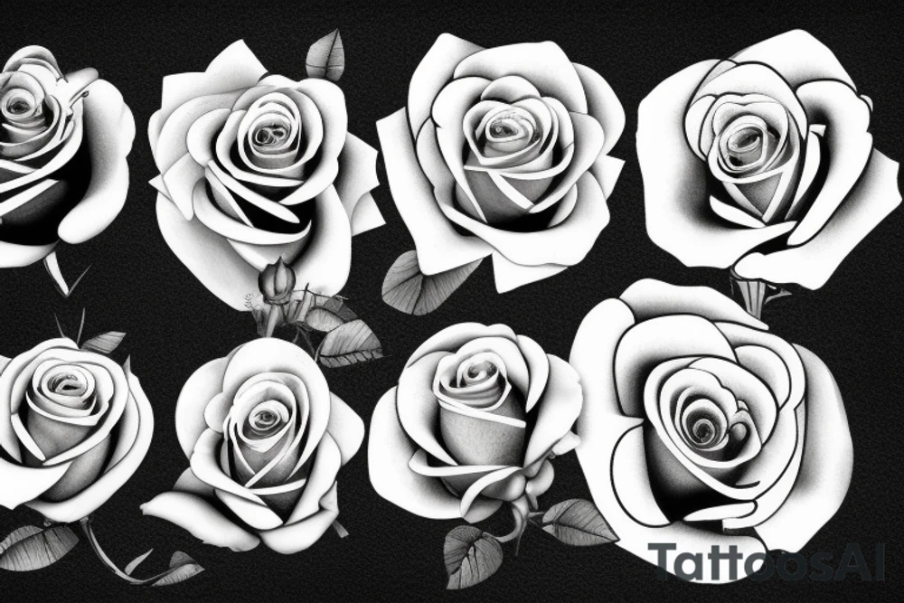 marilyn monroe roses tattoo idea