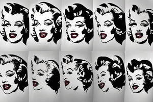 marilyn monroe sleeve tattoo idea
