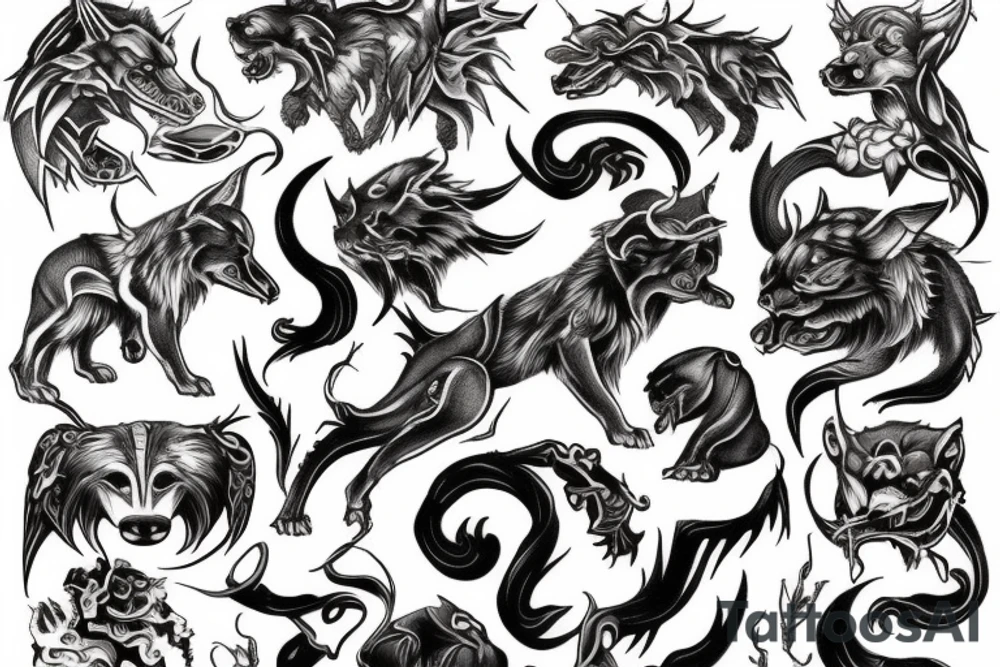cerberus tattoo tattoo idea
