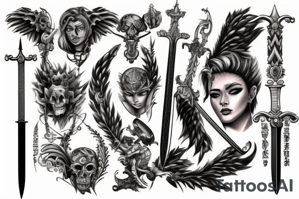 sword tattoo tattoo idea