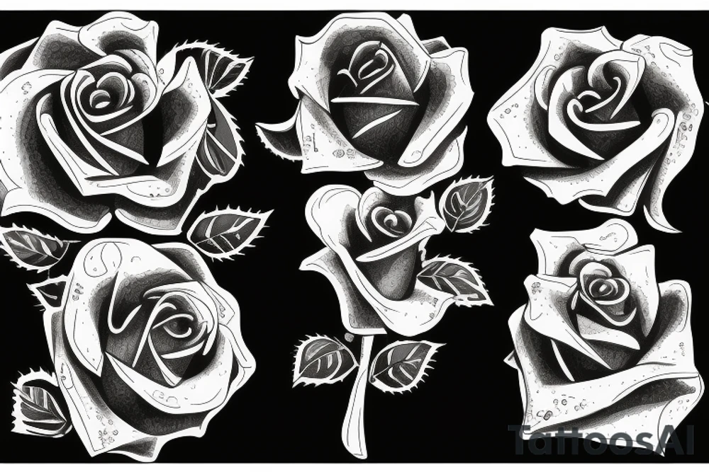 smoking rose tattoo idea