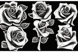 smoking rose tattoo idea