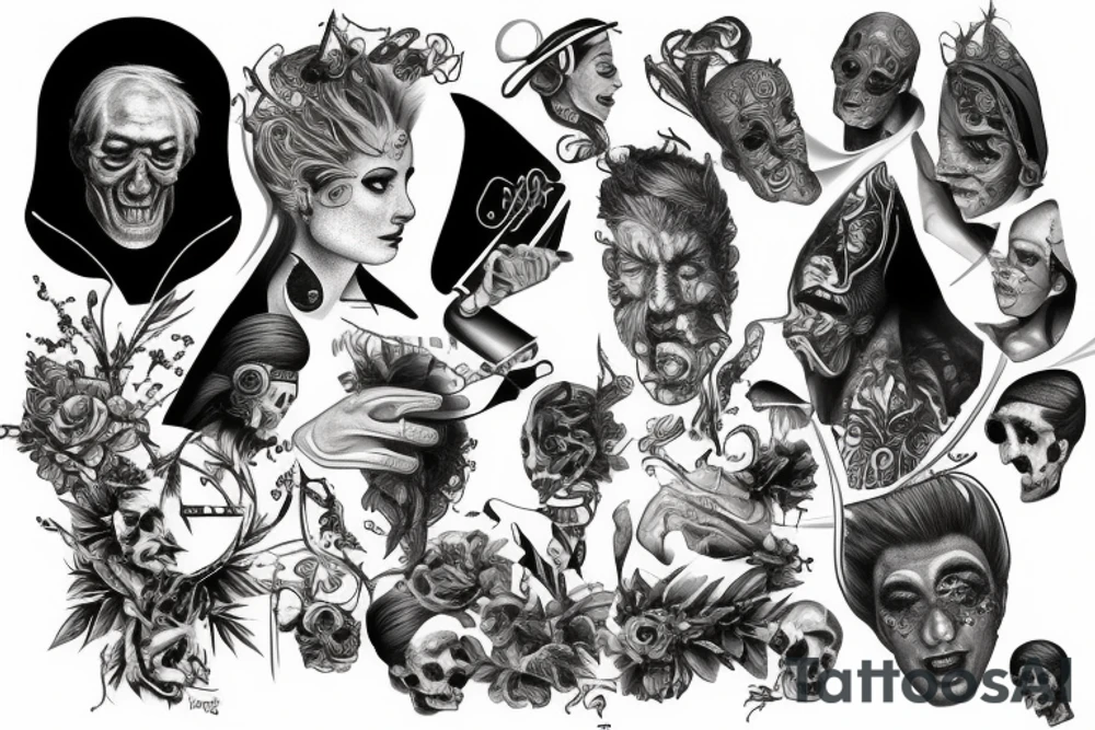 tatuaje basado en la divina comedia de dante tattoo idea