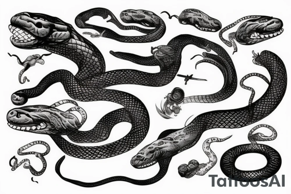 snake tattoo idea
