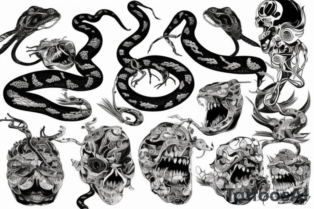 snake tattoo idea