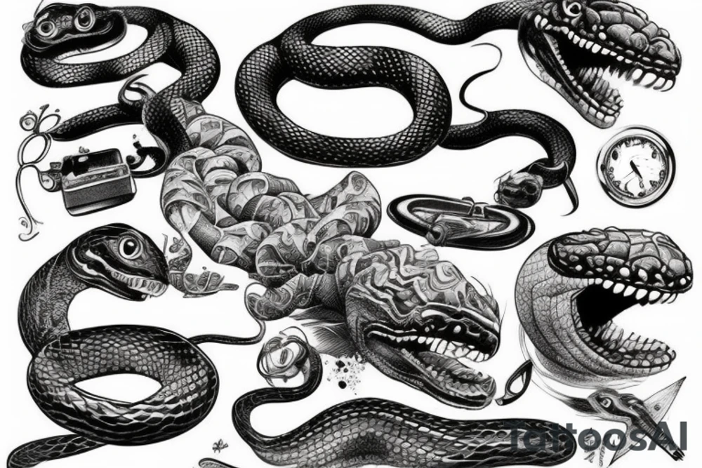 snake tattoo idea