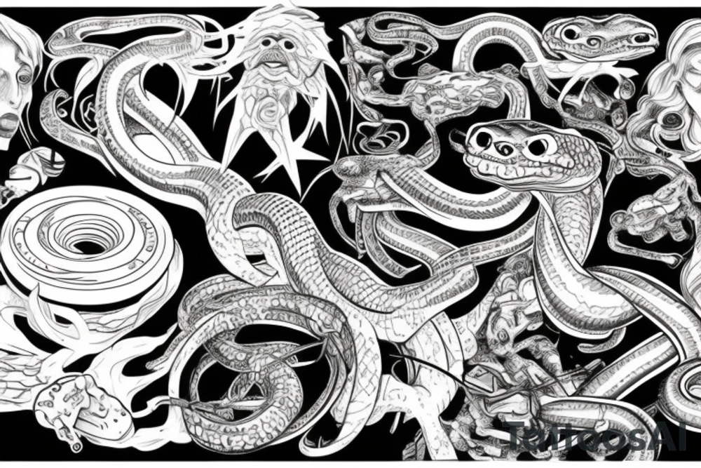 snake tattoo idea
