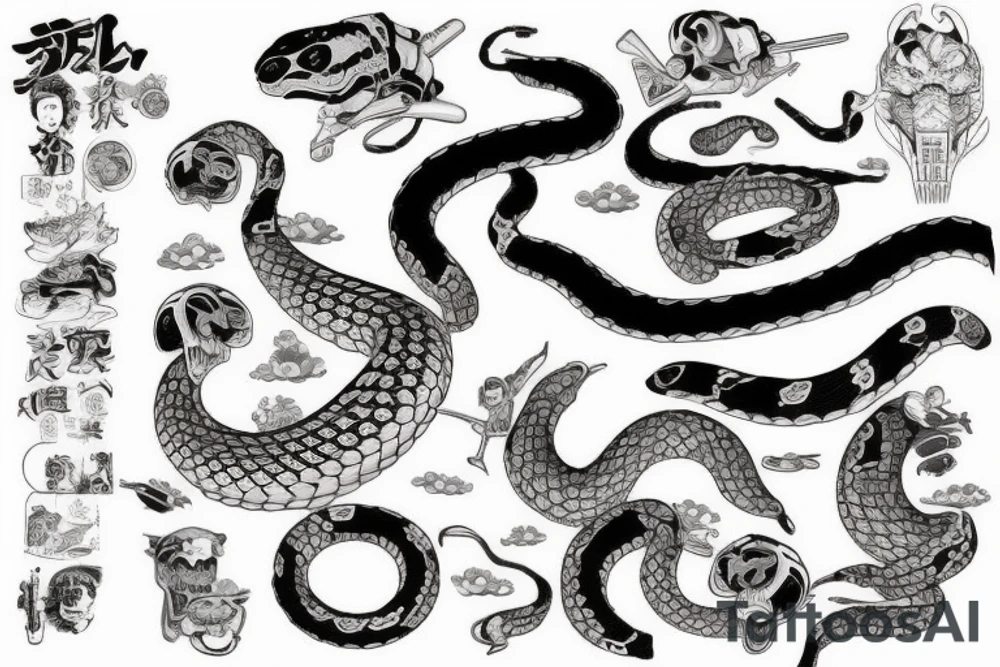 snake tattoo idea