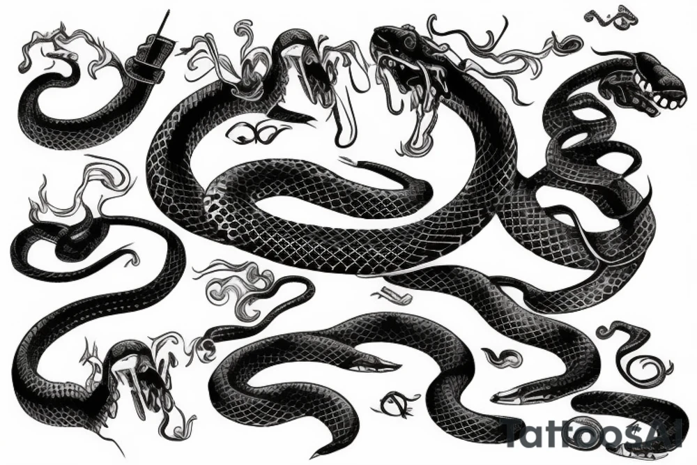 snake tattoo idea