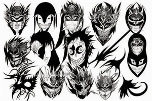 Ichigo hollow mask tattoo idea