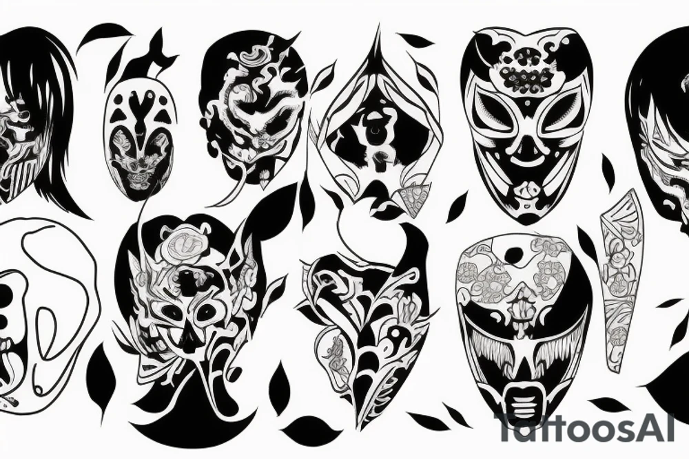 Ichigo hollow mask tattoo idea