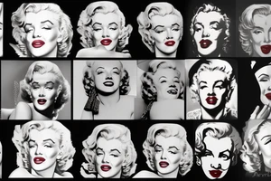 marilyn monroe face tattoo idea