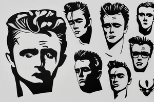 james dean face tattoo idea