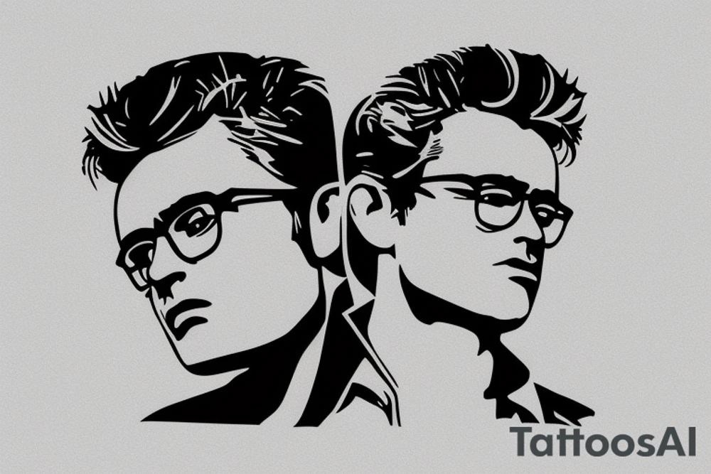james dean face tattoo idea