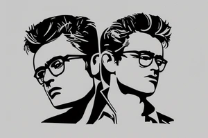 james dean face tattoo idea