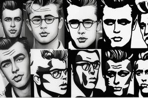 james dean face tattoo idea