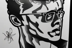 james dean face tattoo idea