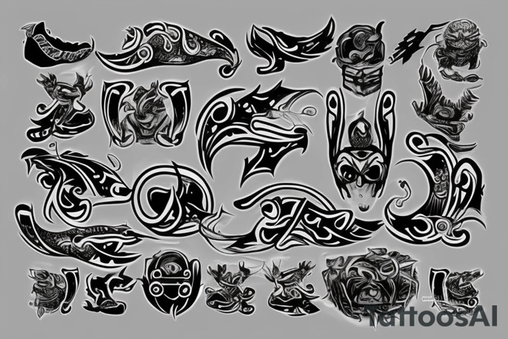 katanablade-handle tattoo idea