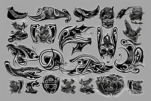katanablade-handle tattoo idea