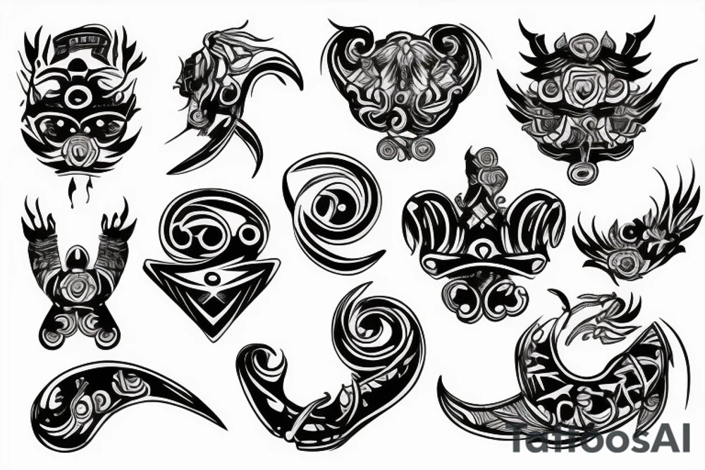 katanablade-handle tattoo idea