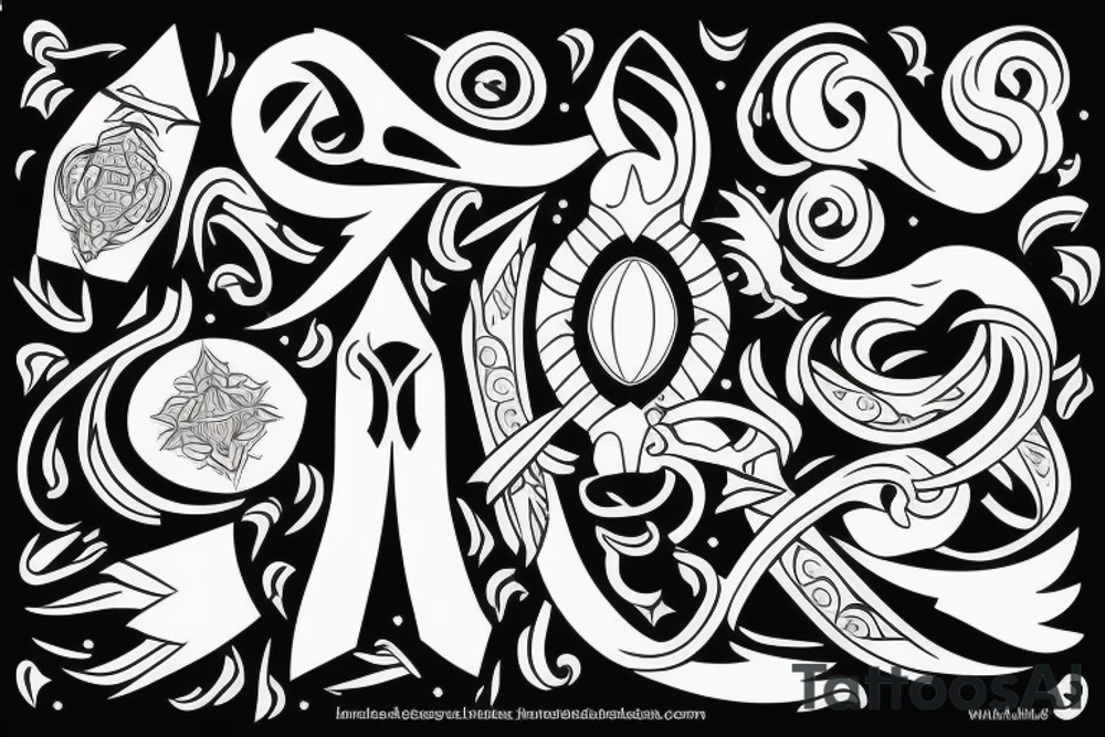 katanablade-handle tattoo idea