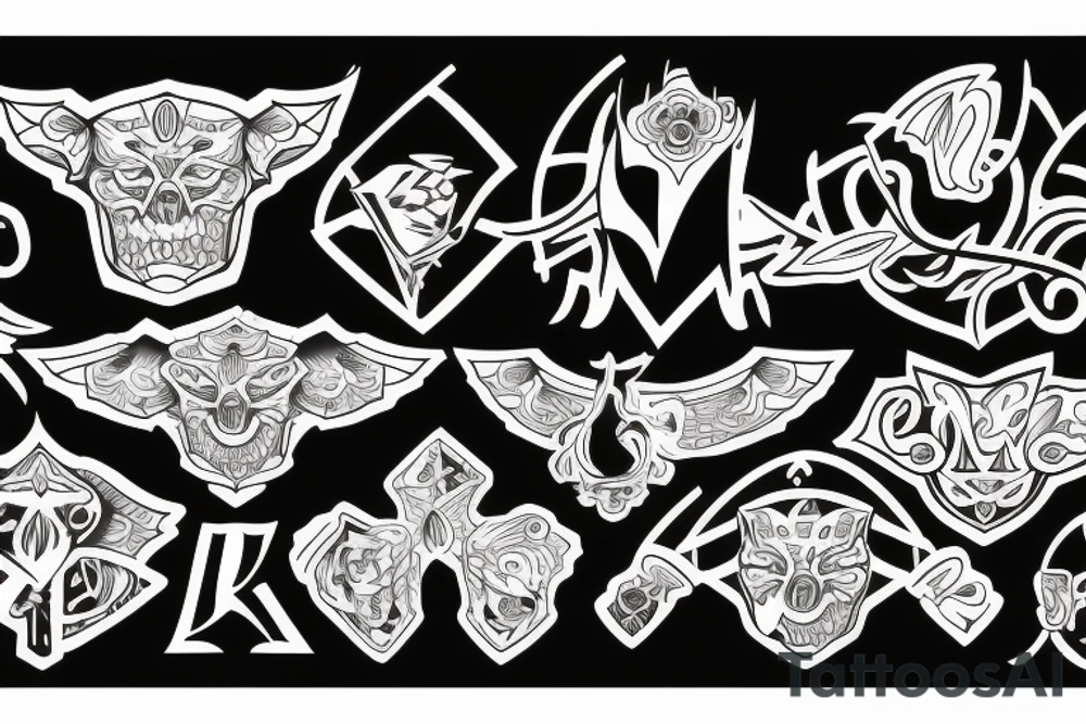 katanablade-handle tattoo idea