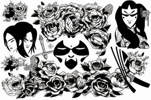 katana japanase tattoo idea