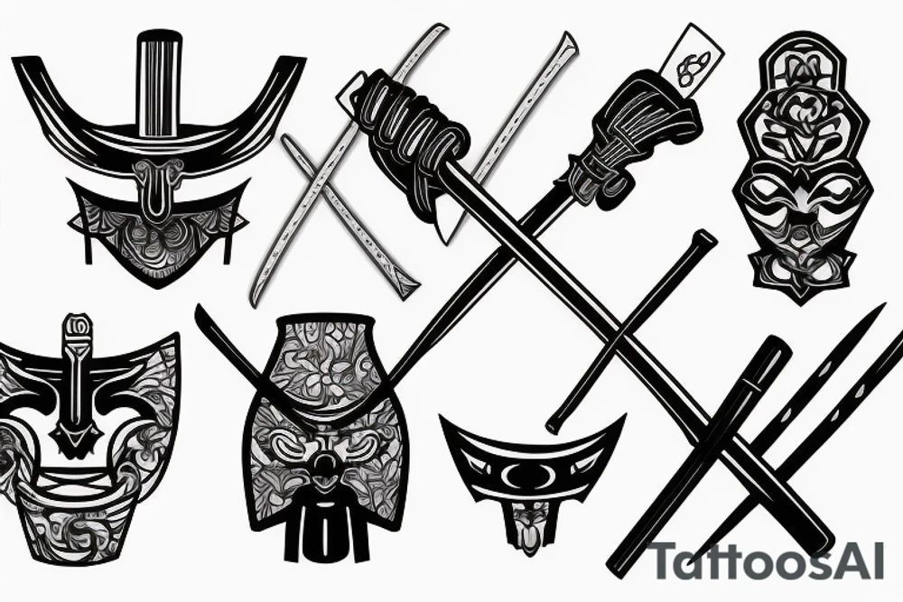 katana handle tattoo idea