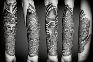 katana handle tattoo idea
