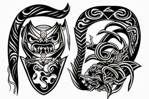 katana handle tattoo idea
